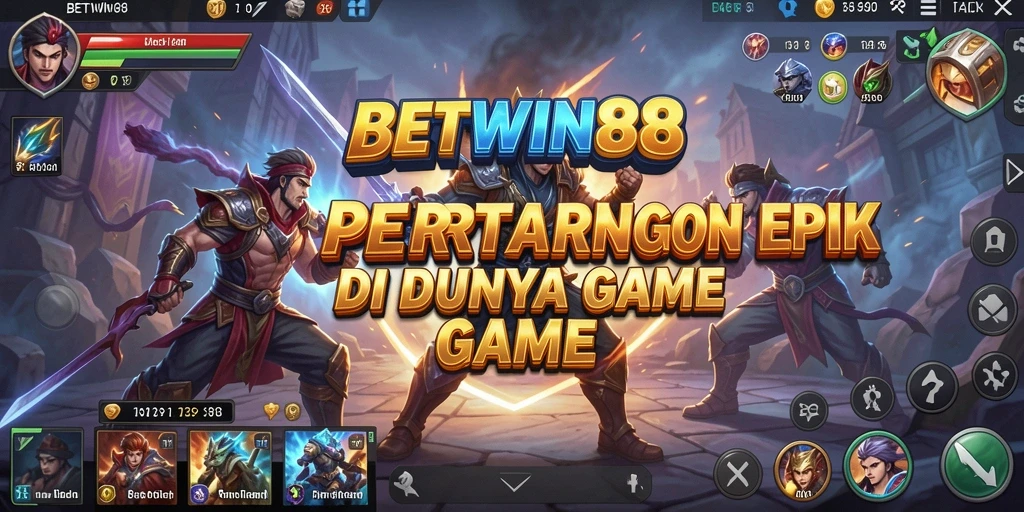 Tampilan mengesankan dari gameplay pertarungan di BETWIN88.