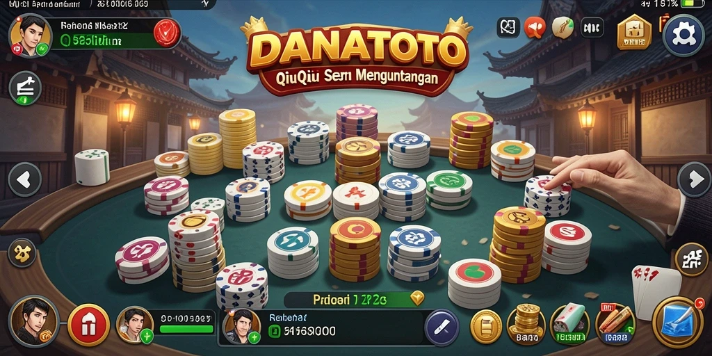Screenshot gameplay QiuQiu yang menegangkan di DANATOTO.