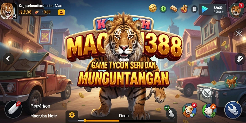 Screeshot gameplay <strong>MACAN388</strong> menampilkan keseruan membangun bisnis.