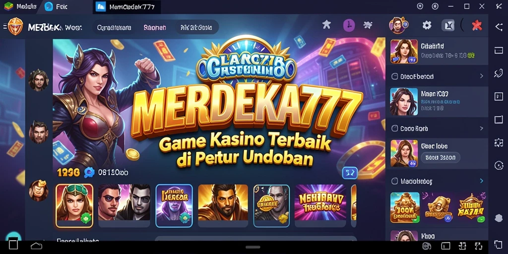 Screenshoot gameplay MERDEKA777 menampilkan permainan Kasino yang seru dan menarik.